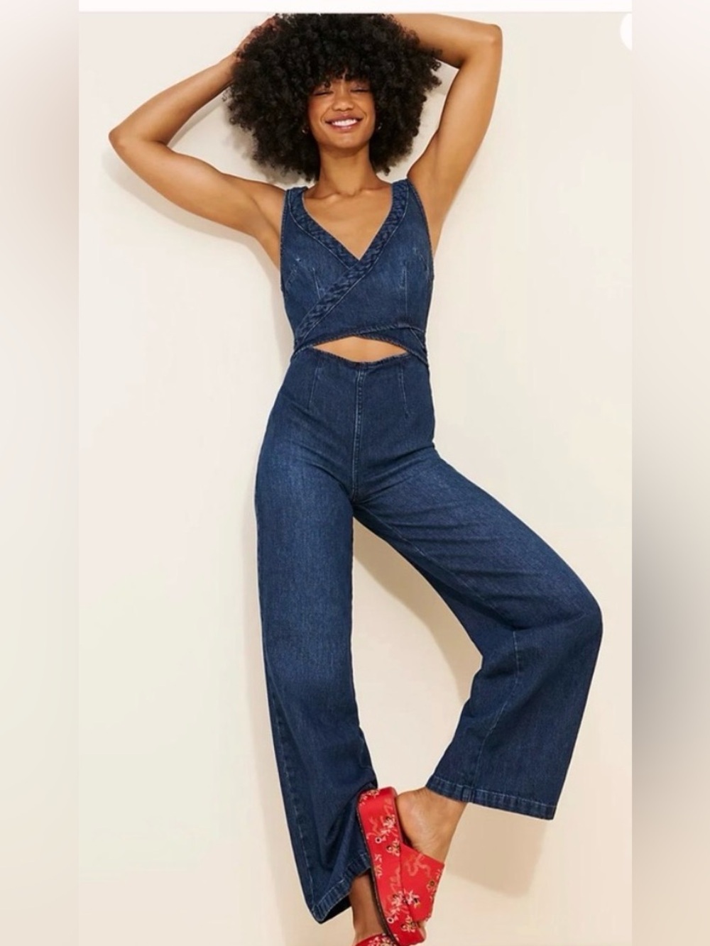 We The Free Hidden Hills One-Piece - Denim Blue✌🏾🌻NWT